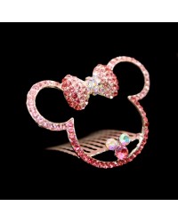 Minnie Pink Hair Comb Pin